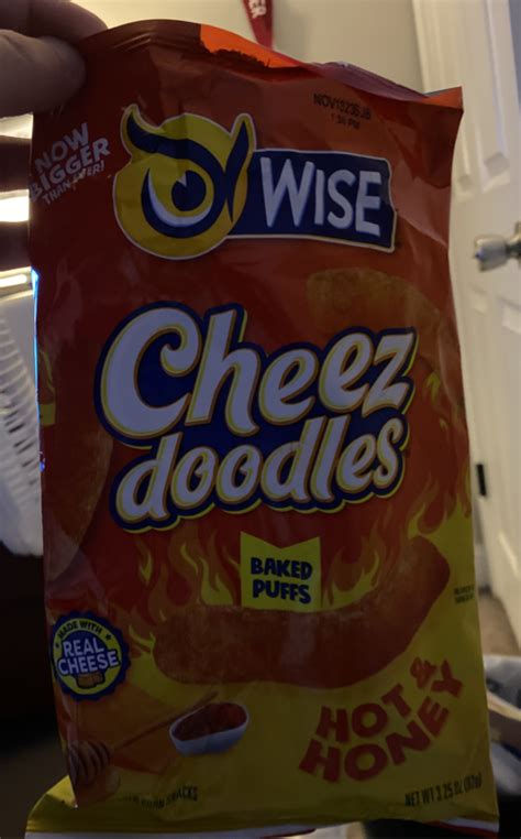 Wise Cheez Doodles Hot Honey Baked Puffs Flavored Corn Snacks Fig App