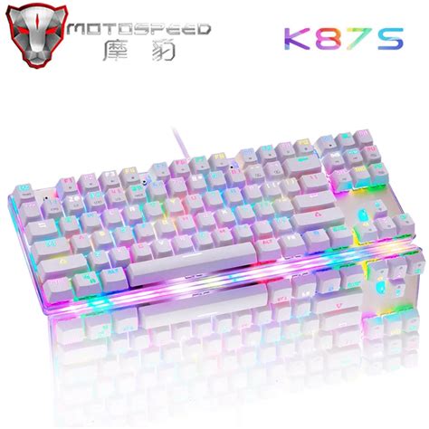 Motospeed K S Rgb Mekanik Oyun Klavyesi Usb Kablolu Led Arkadan Ayd