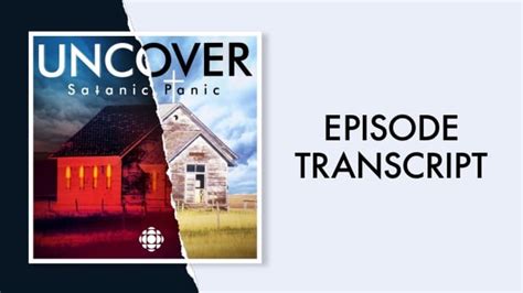 Transcript Uncover Satanic Panic Ep Cbc Radio