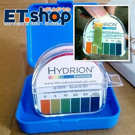 Jual Hydrion AM 40 Ammonia Test Paper 0 100 PPM Tes Kit Amonia