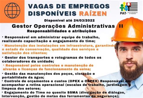 Vagas de emprego na Raízen