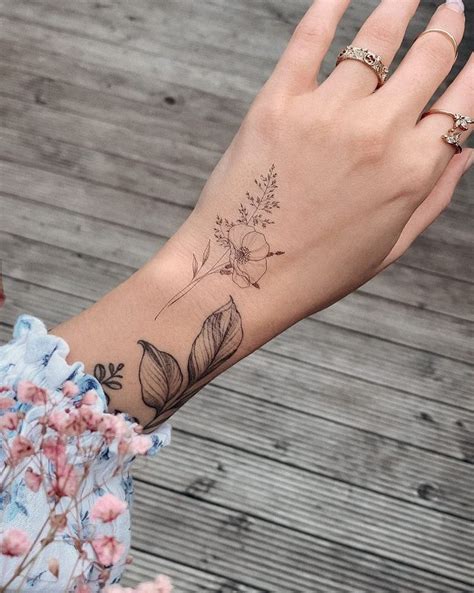 Alina Fineline Tattoo Artist On Instagram Tiny Bouquet Temporary