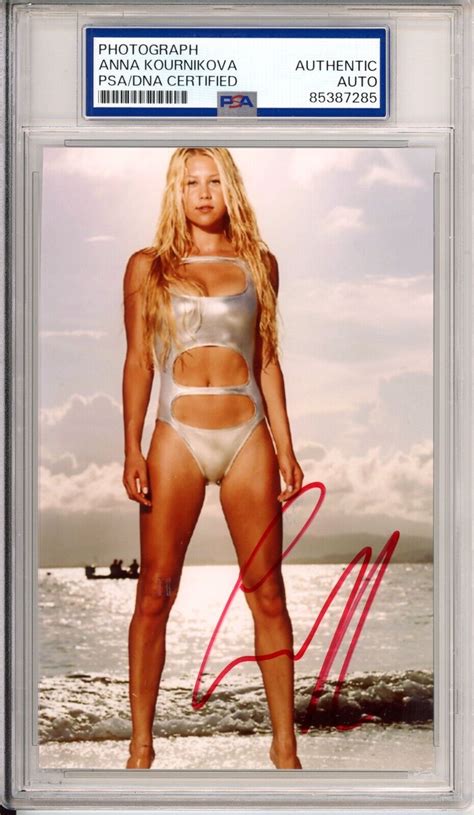 Signed Anna Kournikova Sexy Hot Picture Photo Autographed Psa Dna Certified Ebay
