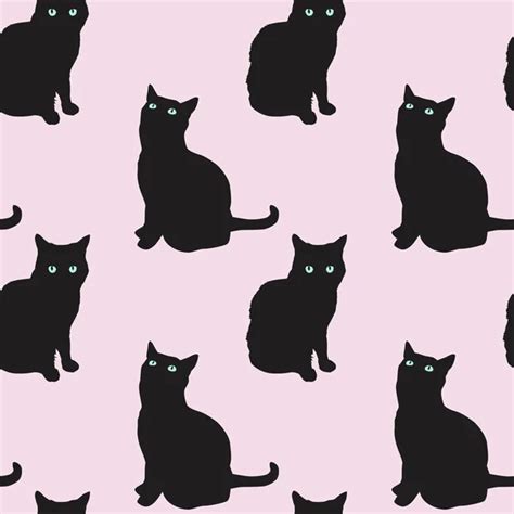 Cats Seamless Pattern Stock Vector By Orfeev 51177941