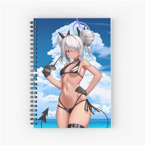 Hot Shiromi Iori Bikini Blue Archive BA Lewd Sexy Boobs Panty Anime Hentai Girl Spiral