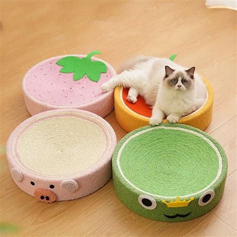 Cartoon Animal Fruit Design Cat Scratcher Cardboard Wear Temu Australia