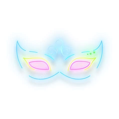 Neon Effect Prom Mask Light Neon Lights Light Prom Png Transparent