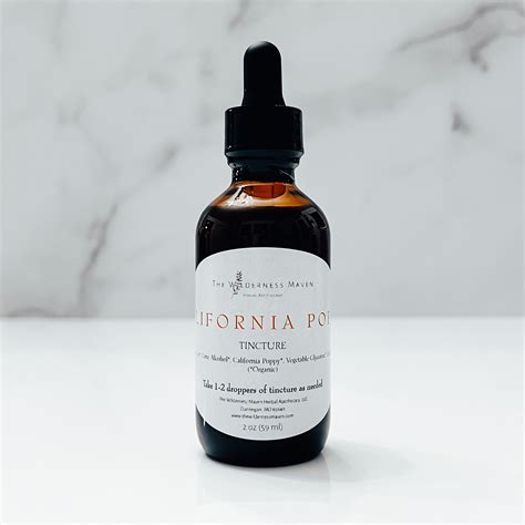 The Wilderness Maven Tincture In California Poppy Organic Bunny