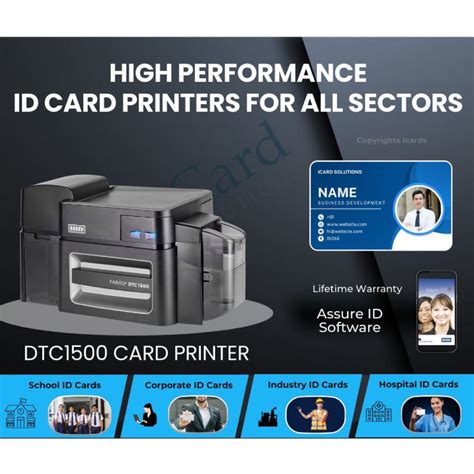 DTC1500 ID Card Printer 051400 HID FARGO Card Printers