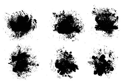 splatter isolated background set  vector art  vecteezy