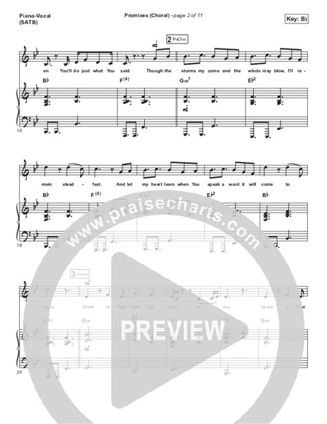 Promises Choral Anthem Satb Sheet Music Pdf Maverick City Music