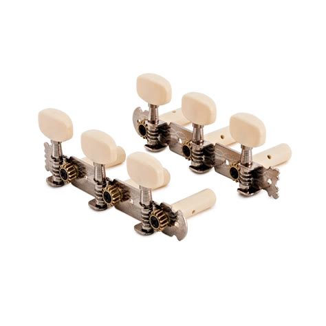 Guitarworks Classical Guitar Machine Heads Round Chrome Gear4music