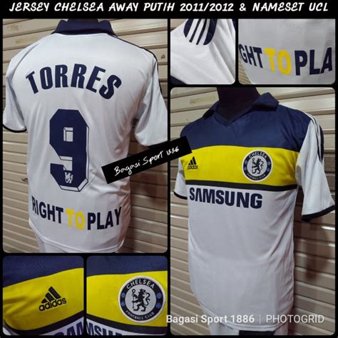 Jual Jersey Baju Bola Kit Lama Retro Lawas Chelsea Away Shirt Tandang