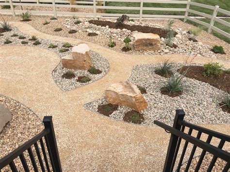 Xeriscape And Prairiescape Design For Small Backyard Transitional