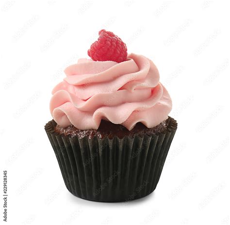 Tasty Cupcake On White Background Stock Photo Adobe Stock