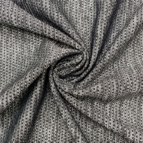 China Nylon Polyester And Spandex High Stretch Melange Jacquard Mesh