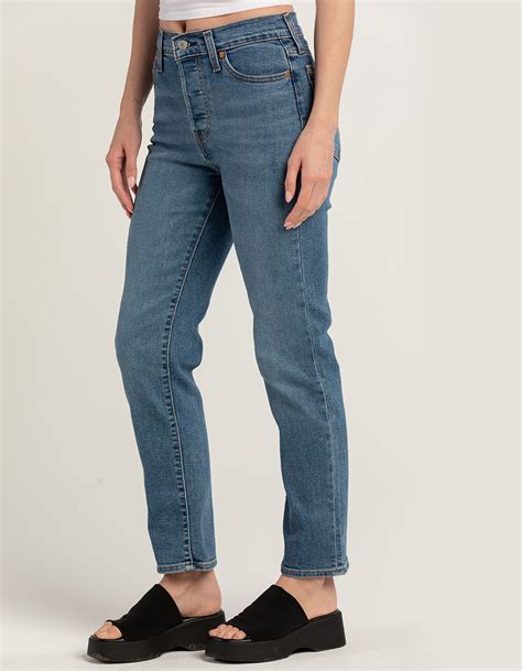 Levis Wedgie Straight Womens Jeans Summer Love In The Mist Med Blast Tillys