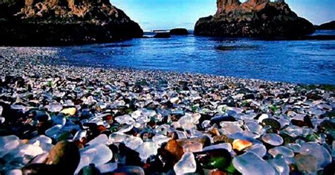 Amazing Glass Beach Fort Bragg California ~ Amazing World Reality Most Beautiful Places In