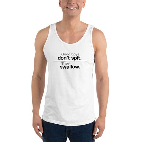 Don T Spit Swallow Funny Rude Gay Men S Classic Tank Top LGBTQ Friendly Apparel Etsy