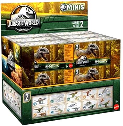 Jurassic World Dominion Minis Series 2 Mystery Box 24 Packs Mattel Toywiz