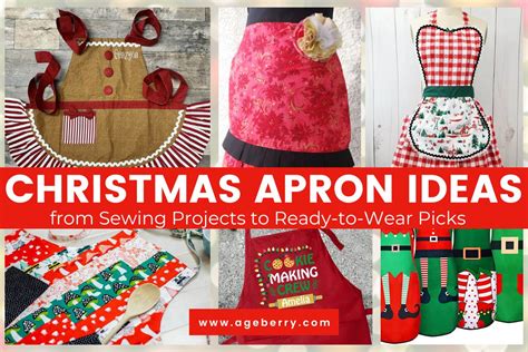 Christmas Apron Ideas - from Sewing Projects to Ready-to-Wear Picks