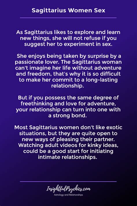 Sagittarius Woman Erogenous Zones Telegraph