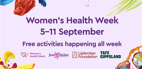 Womens Health Week Tafe Gippsland