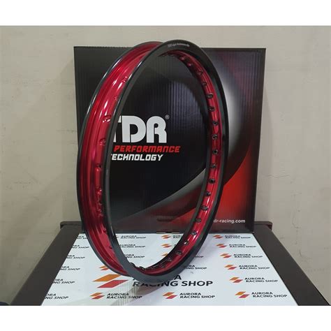 Jual Velg Rim Tdr Wx Shape Two Tone X Warna Black Red Shopee