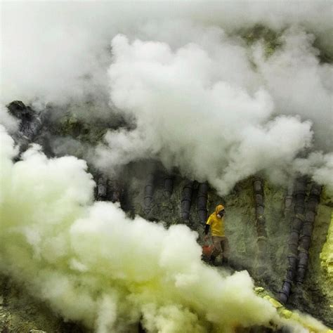 Indonesian Photographer on Instagram: “The hazardous work of sulfur ...