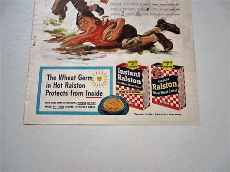 1945 Ralston Whole Wheat Cereal Vintage Advertisement Kitchen - Etsy