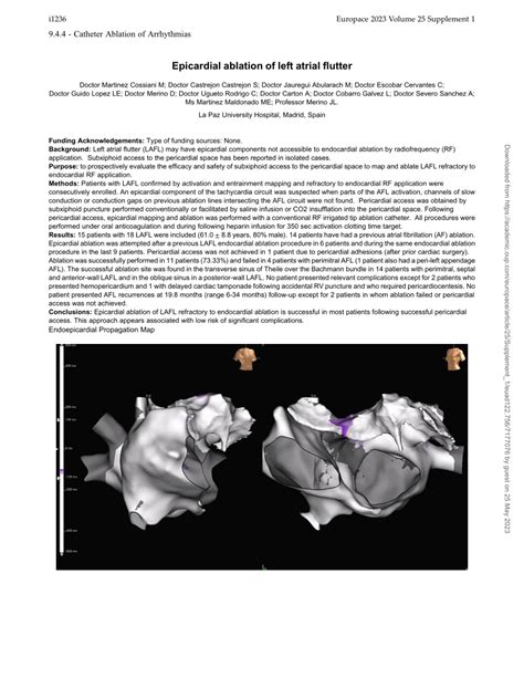 PDF Epicardial Ablation Of Left Atrial Flutter