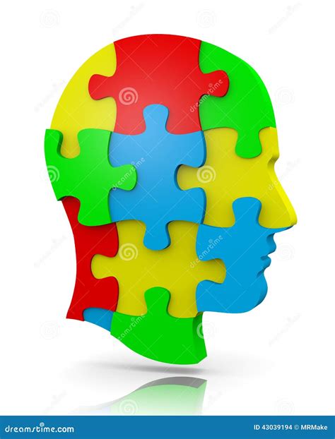 Head Puzzle Stock Illustration Illustration Of Mind 43039194