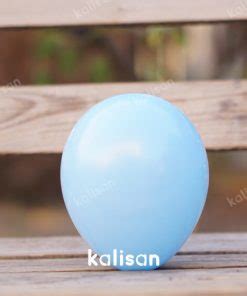 5 12 50 cm Mini Açık Mavi Standart Balon Kalisan Balon