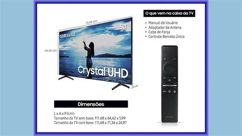 Ficha T Cnica Do Smart Tv Samsung Crystal Uhd Un Tu