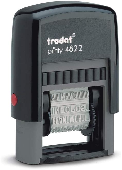 Trodat Printy Self Inking Multi Word Stamp Black Small Amazon Co