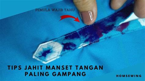 Tips Jahit Manset Tangan Paling Mudah Sewing Tips Sewing Hacks Sewing