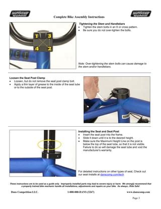 complete bicyle assembly