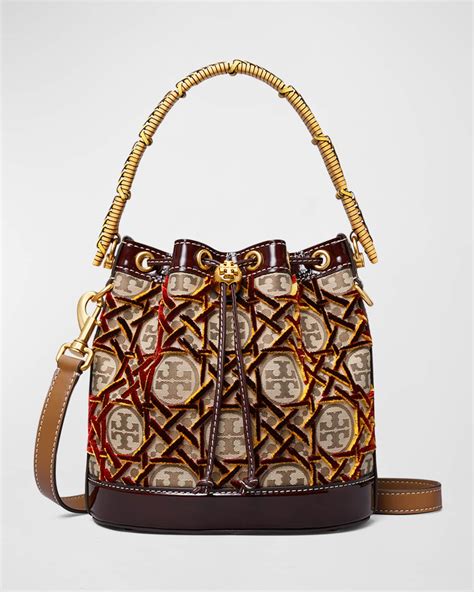 Tory Burch T Monogram Fil Coupe Bucket Bag Neiman Marcus