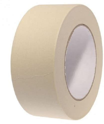 Creamy White Solvent Adhesive Single Sided Kraft Paper Masking Tape At