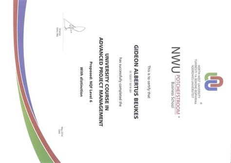 Advanced Project Management Certificate Ppt