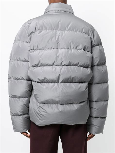 Lyst Balenciaga C Shape Puffer Jacket In Gray For Men