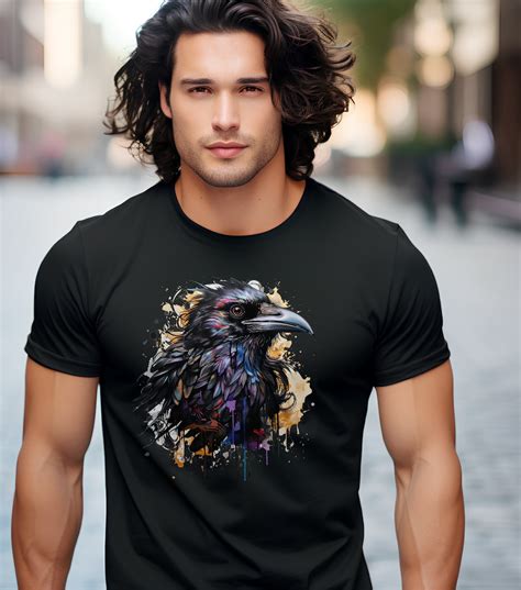 Crow T Shirt Bird T Shirt Crow T Shirt Crow Bird T Shirt Etsy