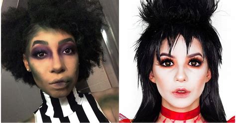 Best Beetlejuice Makeup Looks Lydia Deetz Best Halloween Beetlejuice