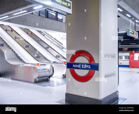 Nine Elms Underground Station London Stock Photo Alamy