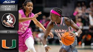 Florida State Vs Miami Condensed Game Acc Womens Basketball