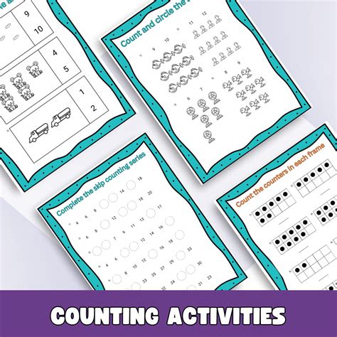 Printable Math Fun Pack: Counting, Skip Counting Games - PreK to 1st ...