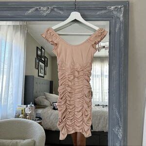 Verge Girl Dresses Nwt Verge Girl Vg Ruched Nude Mini Dress S Poshmark
