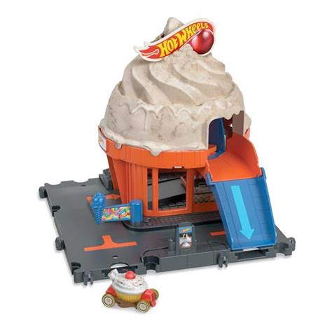 Hot Wheels Cityscape Downtown Ice Cream Swirl Incy Wincy Toys