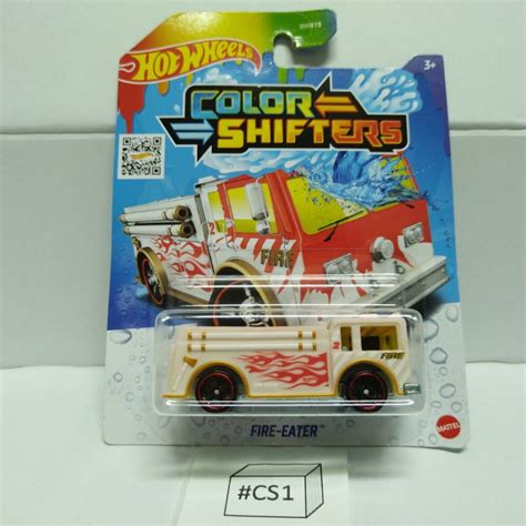 Hot Wheels Color Shifters Fire Eater Truck Red White Fire Engines Bomba