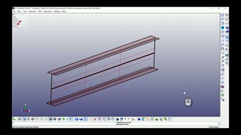 Ls Dyna W Beam With Beam Elements Youtube